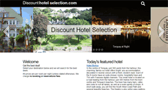 Desktop Screenshot of hotels.discount-hotel-selection.com