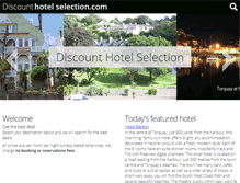 Tablet Screenshot of discount-hotel-selection.com