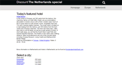 Desktop Screenshot of netherlands.discount-hotel-selection.com