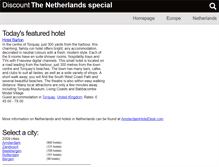Tablet Screenshot of netherlands.discount-hotel-selection.com